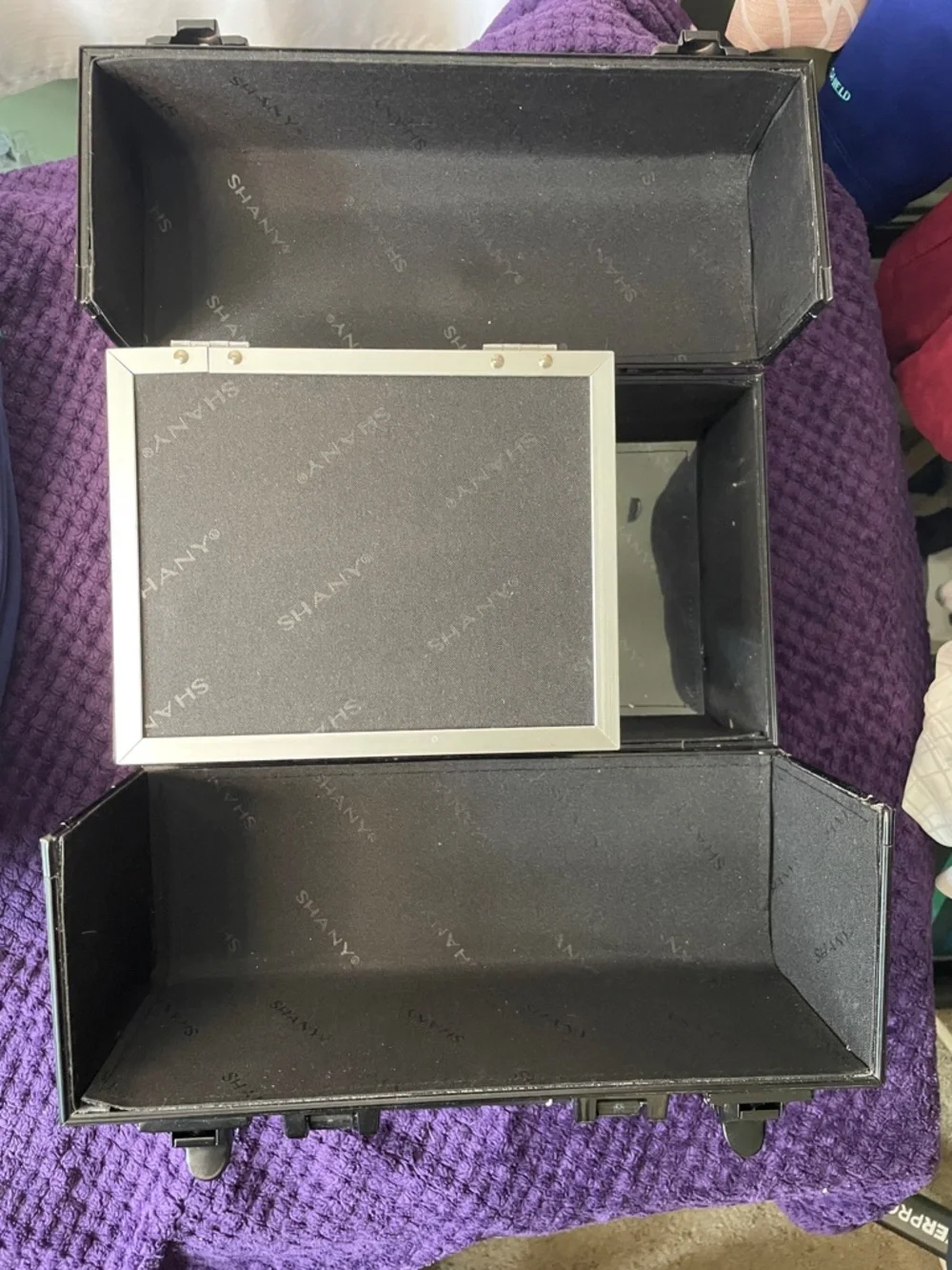 SHANY Black Makeup Train Case Organizer